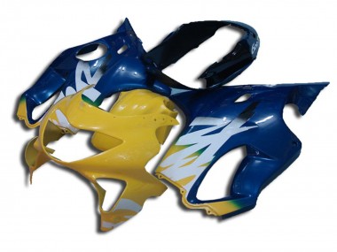 1999-2000 Yellow and Blue CBR600 F4 Motorcycle Fairings