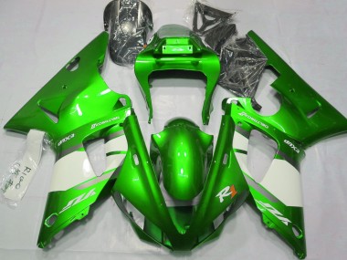2000-2001 Electric Green & White R1 Motorcycle Fairings