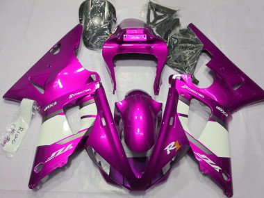2000-2001 Hot Pink & White R1 Motorcycle Fairings