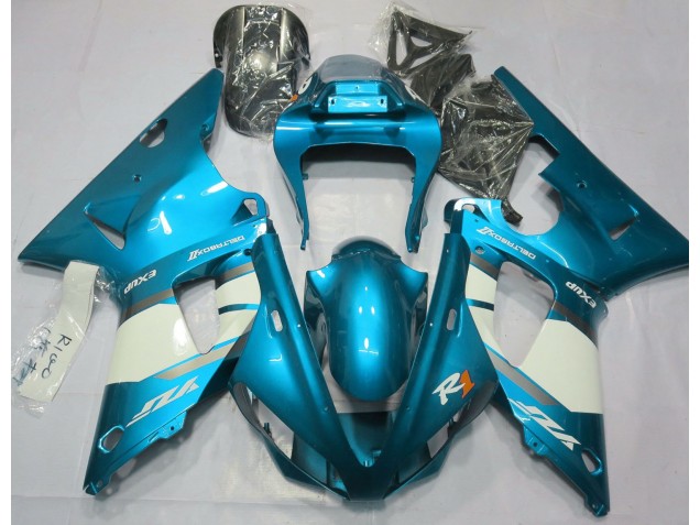 2000-2001 Light Blue & White R1 Motorcycle Fairings