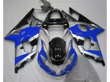 2000-2002 Blue Silver OEM Style GSXR 1000 Motorcycle Fairings