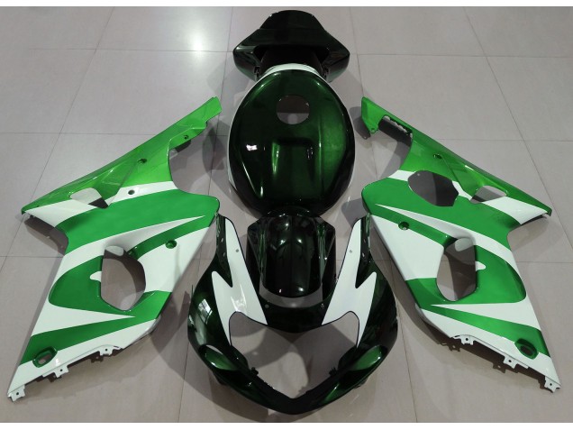 2000-2002 Deep Green GSXR 1000 Motorcycle Fairings