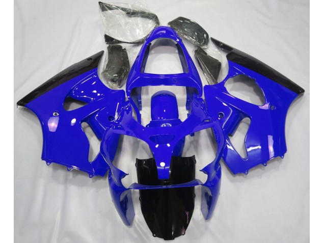 2000-2002 Gloss Blue & Black ZX6R Motorcycle Fairings