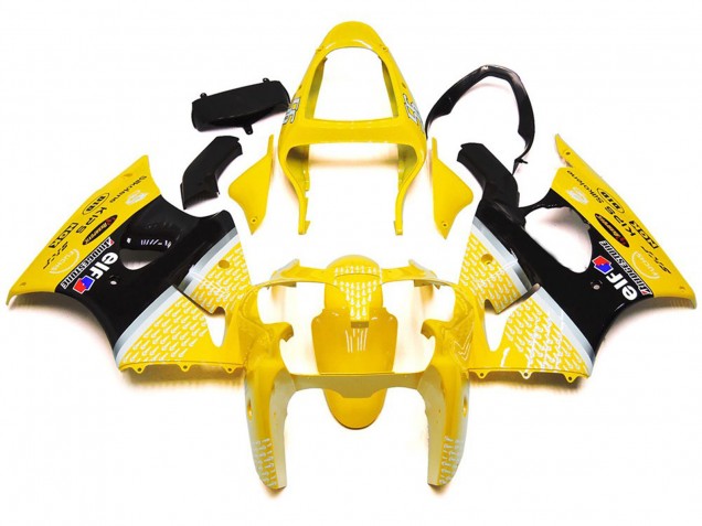 2000-2002 Gloss Yellow 1 ZX6R Motorcycle Fairings