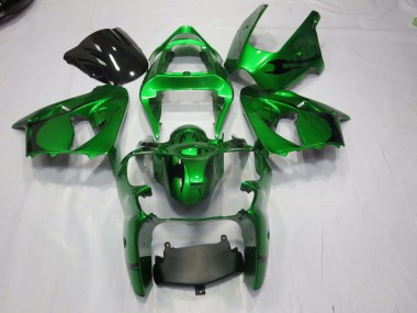 2000-2002 Green ZX6R Motorcycle Fairings