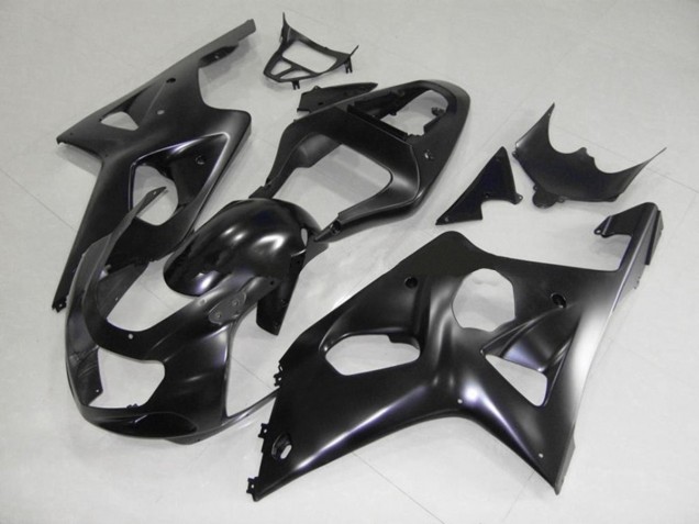 2000-2002 Matte Black GSXR 1000 Motorcycle Fairings
