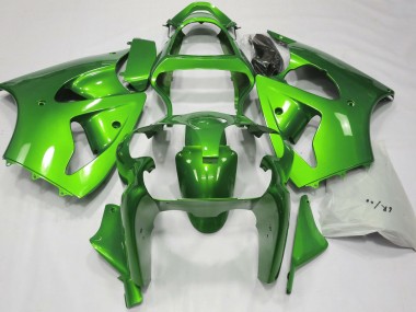 2000-2002 Metallic Green ZX6R Motorcycle Fairings