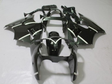2000-2002 Metallic Grey & Black ZX6R Motorcycle Fairings