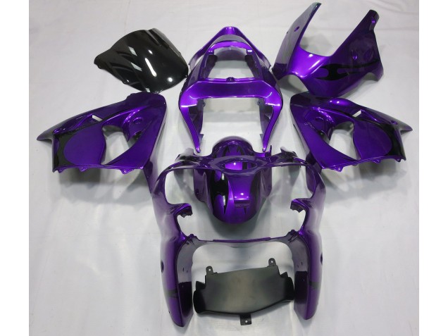 2000-2002 Metallic Purple ZX6R Motorcycle Fairings