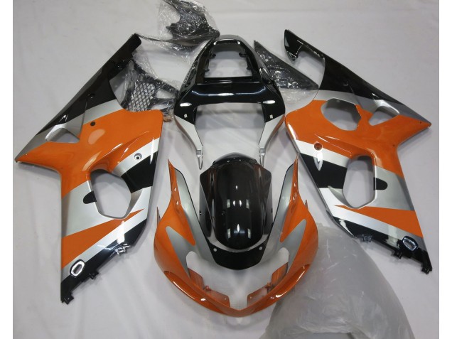 2000-2002 Orange Silver OEM Style GSXR 1000 Motorcycle Fairings