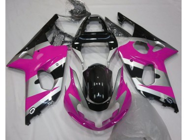 2000-2002 Pink Silver OEM Style GSXR 1000 Motorcycle Fairings