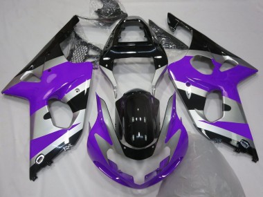2000-2002 Purple Silver OEM Style GSXR 1000 Motorcycle Fairings