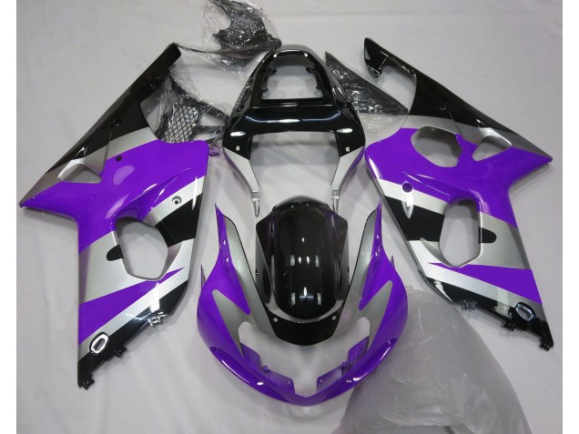 2000-2002 Purple Silver OEM Style GSXR 1000 Motorcycle Fairings