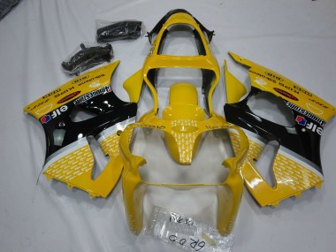 2000-2002 Yellow Elf ZX6R Motorcycle Fairings