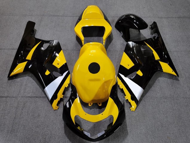 2001-2003 Black and Yellow GSXR 600-750 Motorcycle Fairings