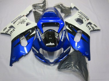 2001-2003 Blue and Black GSXR 600-750 Motorcycle Fairings