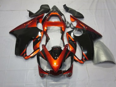 2001-2003 Deep Orange and Black CBR600 F4i Motorcycle Fairings