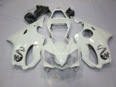 2001-2003 Dragon White CBR600 F4i Motorcycle Fairings