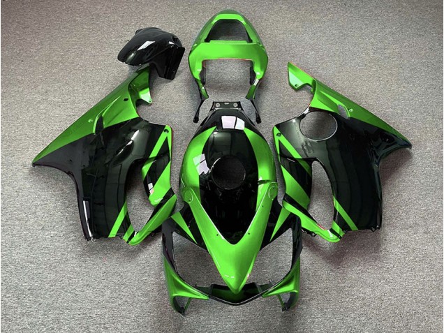 2001-2003 Gloss Green and Black CBR600 F4i Motorcycle Fairings
