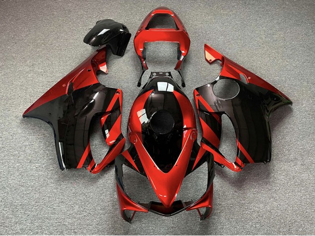 2001-2003 Gloss Red and Black CBR600 F4i Motorcycle Fairings