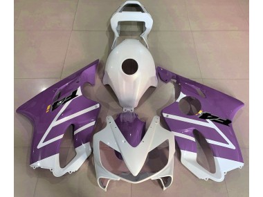 2001-2003 Gloss White and Purple CBR600 F4i Motorcycle Fairings