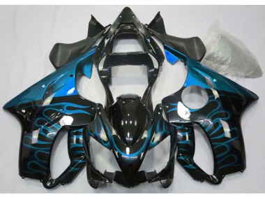 2001-2003 Light Blue Flame CBR600 F4i Motorcycle Fairings