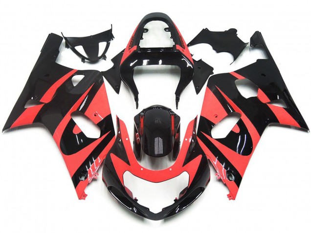 2001-2003 Light Red Custom OEM Style GSXR 600-750 Motorcycle Fairings