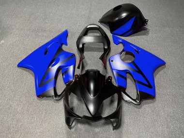 2001-2003 Matte Black and Blue CBR600 F4i Motorcycle Fairings