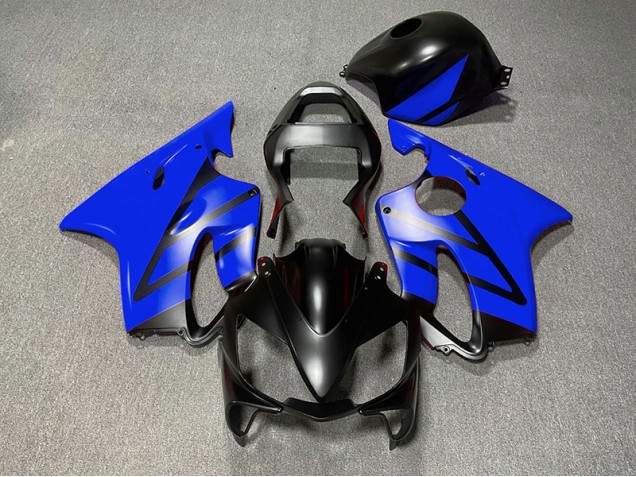 2001-2003 Matte Black and Blue CBR600 F4i Motorcycle Fairings
