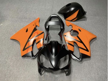 2001-2003 Matte Black and Orange CBR600 F4i Motorcycle Fairings
