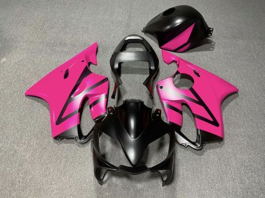 2001-2003 Matte Black and Pink CBR600 F4i Motorcycle Fairings