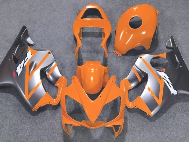 2001-2003 Orange and Matte Silver CBR600 F4i Motorcycle Fairings