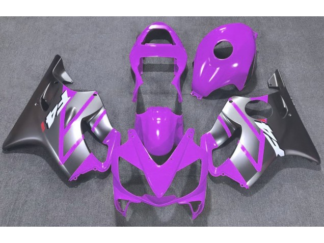 2001-2003 Purple and Matte Silver CBR600 F4i Motorcycle Fairings