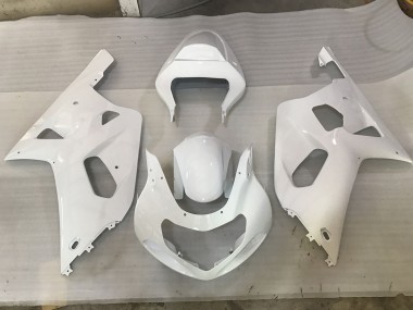 2001-2003 White RS GSXR 600-750 Motorcycle Fairings
