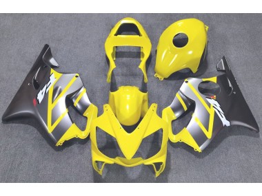 2001-2003 Yellow and Matte Silver CBR600 F4i Motorcycle Fairings