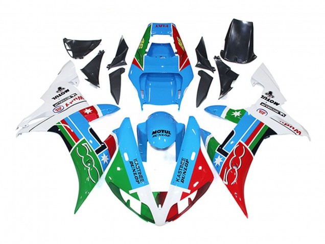 2002-2003 500 Light Blue R1 Motorcycle Fairings