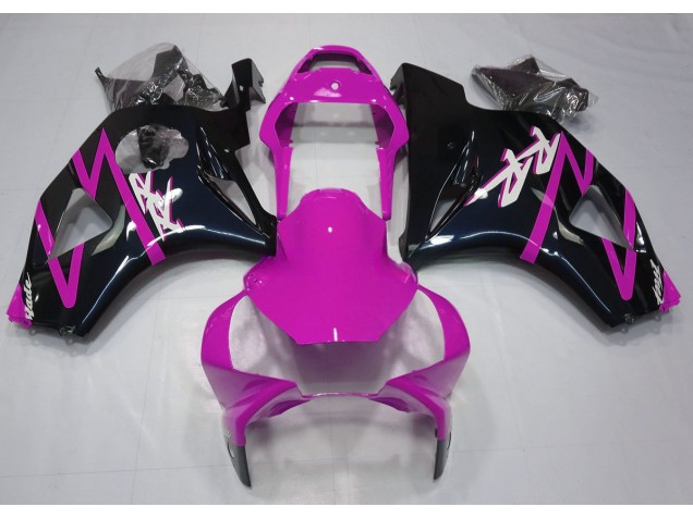 2002-2003 Gloss Black and Pink CBR954RR Motorcycle Fairings
