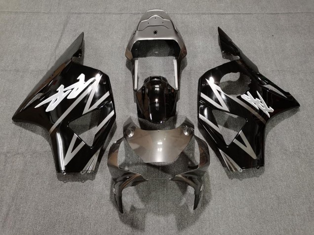 2002-2003 Gloss Silver and Black CBR954RR Motorcycle Fairings