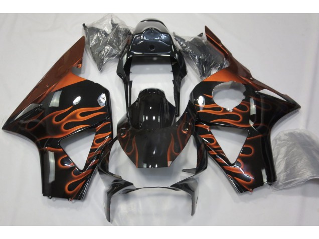 2002-2003 Orange Flame CBR954RR Motorcycle Fairings