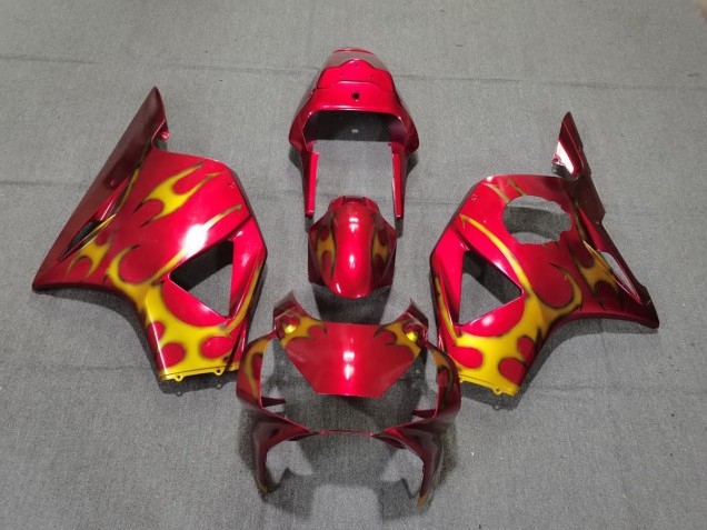 2002-2003 Red & Gold Style CBR954RR Motorcycle Fairings