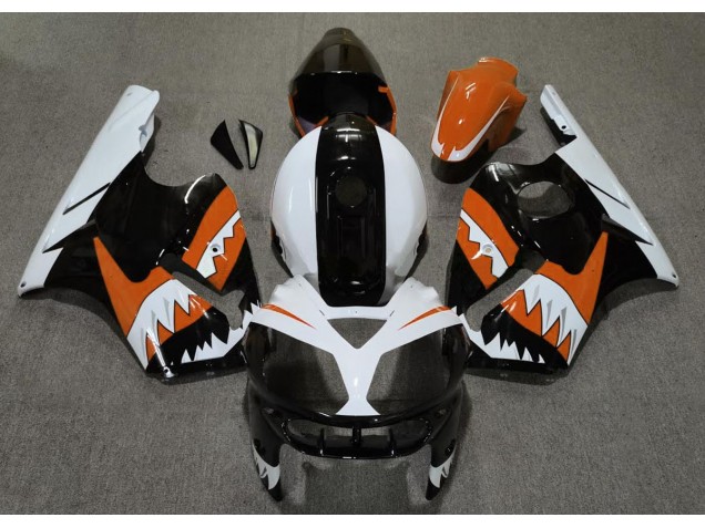2002-2005 Orange Shark ZX12R Motorcycle Fairings