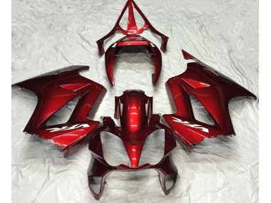 2002-2012 Deep Red Plain VFR800 Motorcycle Fairings