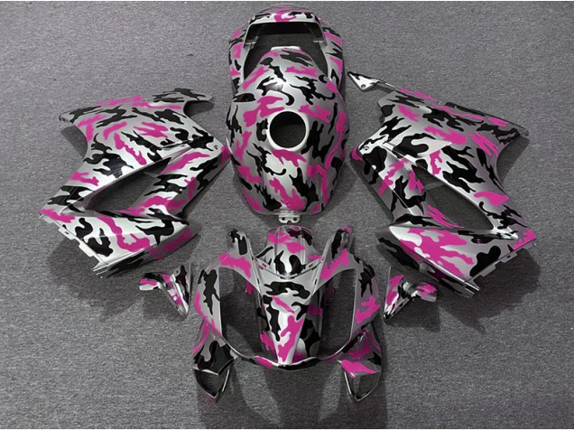 2002-2012 Pink Camo VFR800 Motorcycle Fairings