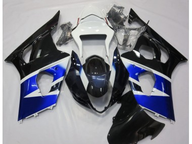 2003-2004 Black Blue and White GSXR 1000 Motorcycle Fairings