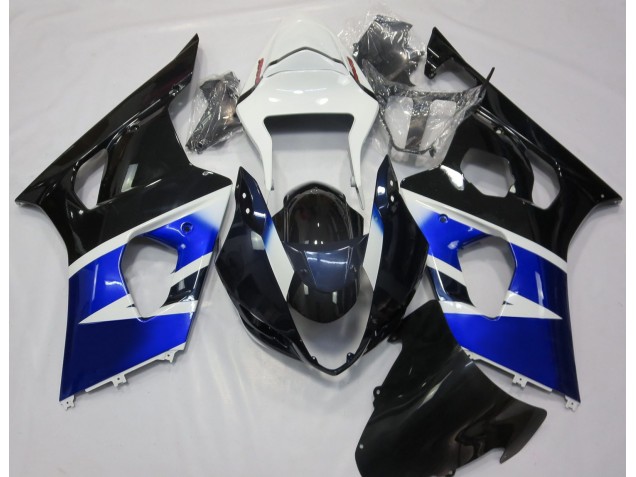 2003-2004 Black Blue and White GSXR 1000 Motorcycle Fairings