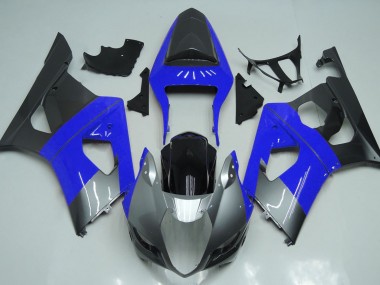 2003-2004 Blue Silver and Black GSXR 1000 Motorcycle Fairings