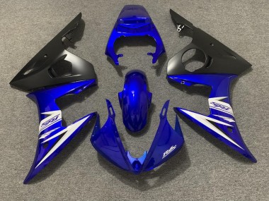 2003-2004 Blue White and Matte Black R6 Motorcycle Fairings