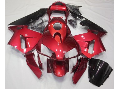 2003-2004 Candy Red Plain CBR600RR Motorcycle Fairings
