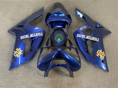2003-2004 Deep Blue ZX6R Motorcycle Fairings