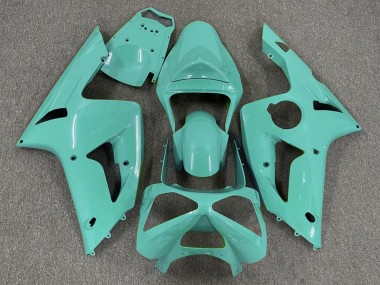 2003-2004 Gloss Cyan Plain ZX6R Motorcycle Fairings